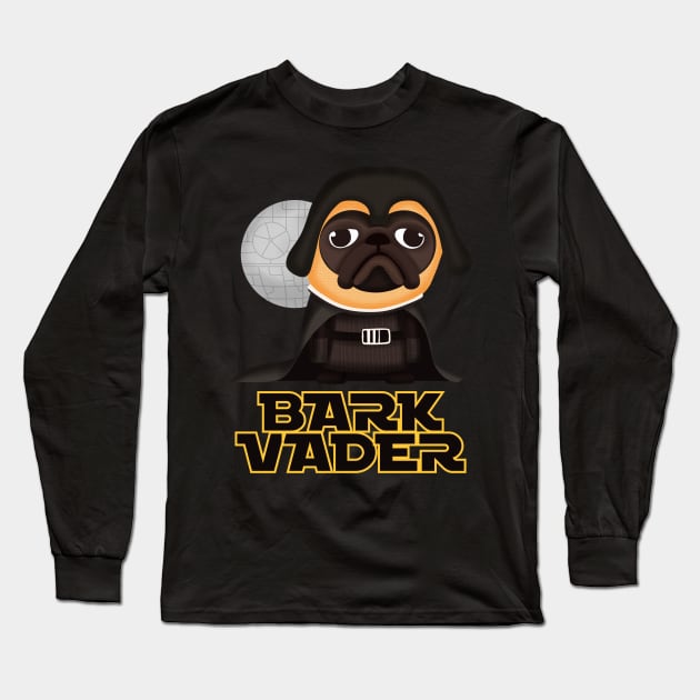 Bark Vader Dog Long Sleeve T-Shirt by GiveMeThatPencil